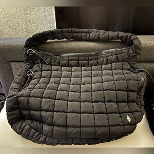 Free People Movement Black Quilted Shoulder Bag